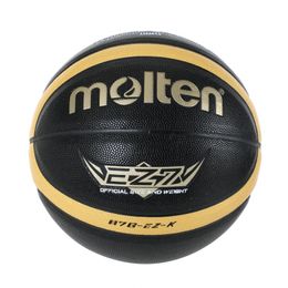 Melt Size 5 6 7 Basketball EZ-K Black Gold PU Outdoor Indoor Ball Women's Youth Men's Competition Training Basketball 240124