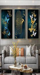 Modern Large Size Abstract Butterfly Poster Canvas Painting Wall Art Beautiful Animal Pictures HD Printing For Living Room Decor9678303