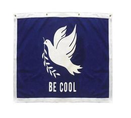 Be Cool peace Oxford Dove Flag For Decoration 3x5FT Banner 90x150cm Festival Party Gift 100D Polyester Printed se4949503