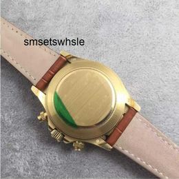 Luxury Watch Luxury 116515 116505 40mm Ceramic Brown Leather Strap 7WGU