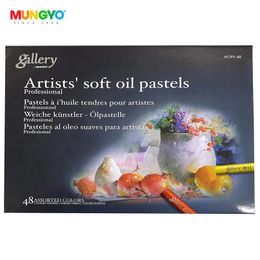 Supplies Mungyo Gallery Artists Soft Oil Pastels Set Mopv48 Colours Non Toxic Adult Kids Drawing Art Supplies Painting Stick Colouring