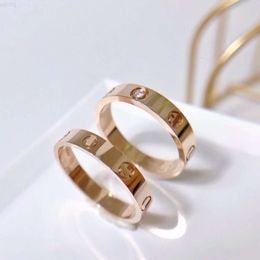 Cgr004 18k Real Gold Romantic Love Rings with Screw for Women and Men Engagement Wedding Band 3.6mm Promise Rings Jewelry Gift