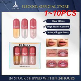 Lip Gloss 1~10PCS Instant Volume Lip Balm Lips Plumper Oil Night Moisturising Repairing Reduce Lip Fine Line Serum Sexy Lip Gloss