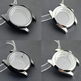 NH35 Silvery/Black 36/39mm Case Luxury Men's Steel Case Fit NH35 NH36 Movement/Dial Sapphire Glass Case 20mm Strap Watch Box 240123