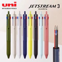 Japan UNI JETSTREAM Three Colour Ballpoint Pen SXE3-507 Limited Multi-function Pen Modular Medium Oil Pen 0.5/0.7mm Stationery 240122
