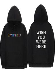 Designer Hoodies WISH YOU WERE HERE HOODIES fashion letter Fleece HOODIE streetwear Man woman Pullover Sweatshirt7136950