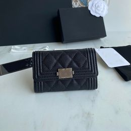 Designer Wallet Woman Small Wallet Card Holder Wallet mirror quality Mini Wallet Zipper Wallet Womens Genuine leather Clutch Bag Coin wallet quilted handbag
