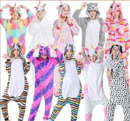 Onesie Pajamas Animal Theme Costume Jumpsuits Women Men Cartoon Cosplay Onepiece Sleepwear Unisex Homewear Carnival Night Anime One BJ