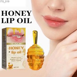 Lip Gloss Honey Peach Flavored Lip Oil Lovely Honey Pot Lip Balm Long Lasting Moisturizing Clear Liquid Lipstick LipGloss Makeup Cosmetics