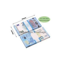 Other Festive Party Supplies 50% Size Prop Money Copy Toy Euros Realistic Fake Uk Banknotes Paper Pretend Double Sided Drop Delive Dhnrq