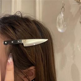 Hair Accessories Knife And Fork Shape Sticks For Women Clip Pins Creative Weird Girls Hairpins Bun Maker Headwear Gift
