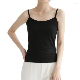 Women's Tanks Summer Sexy Sling Camisoles For Women Crop Tops Solid Color Female Casual Sleeveless Shirt Slim Lady Sports Yoga Fitness Vest