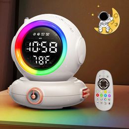 Portable Speakers S9 Astronaut Bluetooth Speaker Surround Soundbar HiFi Stereo Subwoofer LED Alarm Clock Colour Atmosphere Night Light YQ240124