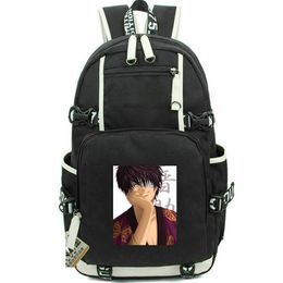 Takasugi Shinsuke backpack Gintama daypack Lovely Cartoon school bag Print rucksack Casual schoolbag Computer day pack