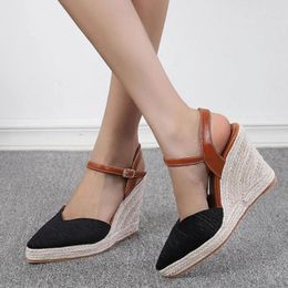 Sandals Summer Fisherman Shoes Wedge Women's Platform High Heel For Women Size Wide Width