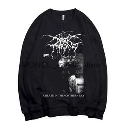 Men's Hoodies Sweatshirts New Dark Heavy Metal Hoodies Darkthrone Sweatshirts Bathory Pullover Tops Casual Harajuku Streetwear Hoody TopsH24124