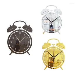 Wall Clocks 3D DIY Large Size Mirror Clock Battery Silent Non Ticking Quartz Stereo Watch For Bedroom Living Decor