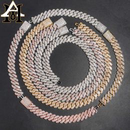 high quality hip hop Jewellery 620mm 925 sterling silver vvs moissanite diamond iced out cuban link chain necklace for men