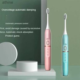 Electric Toothbrushes Replacement Heads Newest Sonic for Adults Kids Smart Timer Rechargeable Whitening Toothbrush IPX8 Waterproof 2 Brush Head YQ240124