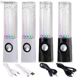 Portable Speakers Portable waterproof LED Light Water Dancing Music Fountain Light Speaker For PC Phone MP3 player Desk Stereo Loudspeaker YQ240124
