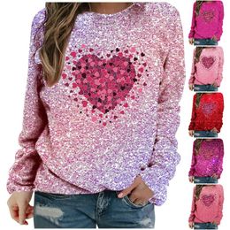 Women's Hoodies Spring Autumn And Summer Love Printed Bright Fall Womens Sweater College Fleece Lined Jacket Women