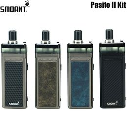 Original Smoant Pasito II Kit 6ml Pod Cartucho com 2500mAh Bateria TC Mod 80W Pasito 2 E Cigarro Pod Vape Kit Vaporizador