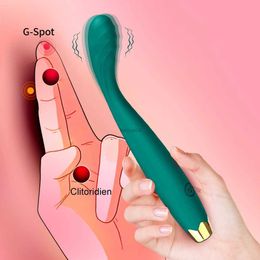 Vibrators Beginner G-Spot Vibrator for Women 8 Seconds to Orgasm Finger Shaped Vibes Nipple Clitoris Stimulator Sex Toys for Adult Female