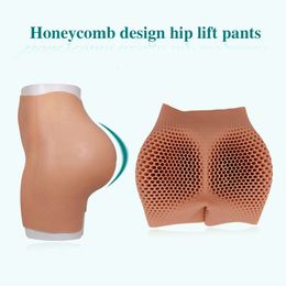 Costume Accessories Honeycomb Design Silicone Vagina Hip Lift Crossdresser Pussy Pants Transgender Artificial Sex Fake Enhancer