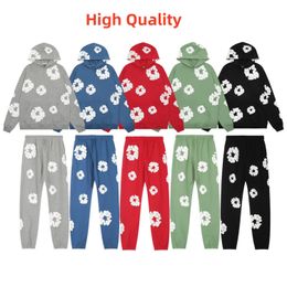 Hoodie Calças Denim Lágrima Designer de Alta Qualidade Hoodies Preto Mens Algodão Grinalda Moletom Unissex Oversized Hoodies Hoody Hip Hop Moletom Com Capuz Tracksuit Homens