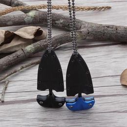 Mulunctional Mini Hanging Necklace Knife Protable Outdoor Camping Rescue Survival Tool Selling Pendant Necklaces303G3792246295Z