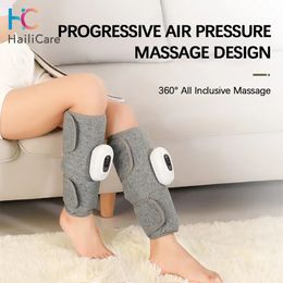Wireless Electric Leg Massager Device Rechargeable Air Compression for Pain Relief Calf Muscle Fatigue Relax Massage Health Care 240118