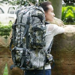 Backpack Waterproof 60L Mountaineering Bag Outdoor Bionic Camouflage Travel Laptop Storage Luggage Military Hiking Sports