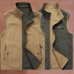 Men's Vests Spring And Autumn Gilet Men Outdoor Sleeveless Vest Casual Clothing Fashion Thermal Business Jackets Man Style