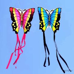 Kite Accessories Free Shipping Butterfly Kites for children kites string line ripstop nylon kite fabric animated kites bird outdoor fun diamond