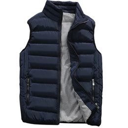 Brand Clothing Vest Jacket Mens Autumn Warm Sleeveless Male Winter Casual Waistcoat Men Plus Size Veste Homme 240119