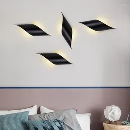 Wall Lamp LED Light Nordic Can Be Freely Combined Decoration Black And White Modern