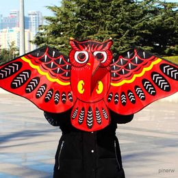 Kite Accessories 3D Owl Kite Kids Toys Funny Outdoor Sports Classic Activity Game With Tail Toys For Children Early Learning Educational