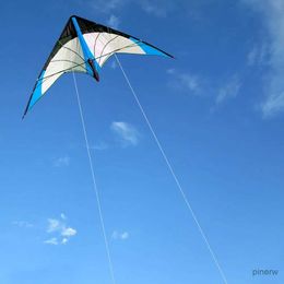 Kite Accessories NEW Arrive 48 Inch Blue Professional Dual Line Stunt Kite With Handle And Line Good Flying Factory Outlet