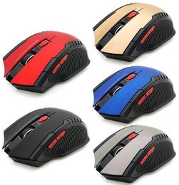 2400DPI 6 button 24Ghz mini bluetooth wireless optical gaming mobile mouse gift for office documents PC laptop7808436