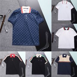 Designer Mens Stylist Polo Shirts Luxury Italy Men Clothes Short Sleeve Fashion Casual Men Summer T Shirt Many colors are available Size M-3XL Free Shipping