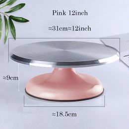 Bakeware Tools 12 INCH Baking Aluminum Alloy Birthday Cake Turntable Plastic Ceramic Glass Flower Mounting Table