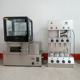 Pizza Cone Moulding Machine Cheap Pizza Cone Machine/ Rotary Warmer Showcase With Production Line