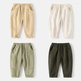 Trousers Fashion Boys Cargo Pants Cotton Elastic Waist Toddler Kids Children's Clothes