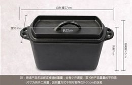 Cookware Sets Kitchen Cast Iron Pot Uncoated Manufacturer Pan Long Toast Cake Bread Mould Baking DIY Oven