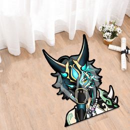 Custom Anime Genshin Impact Xiao Carpet /rugs, Indoor Soft Non-slip Rugs, Kitchen/ Bathroom Mat,creative Decorative Carpets