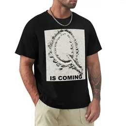 Men's Polos Q Is Coming T-Shirt Summer Tops Oversized T Shirts Boys Animal Print Shirt Blouse Short Sleeve Tee Men
