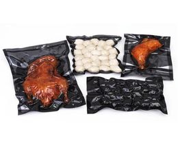 Black Transparent Vacuum Food Packaging Bags Sealed Plastic Nylon Compression Clear for Dried Fruit Candy5121997