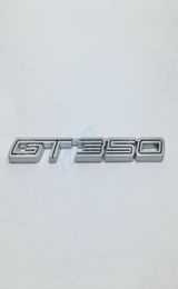 Silver Metal GT350 Emblem Car Fender Side Sticker For Mustang Shelby super snake COBRA GT 3507750300