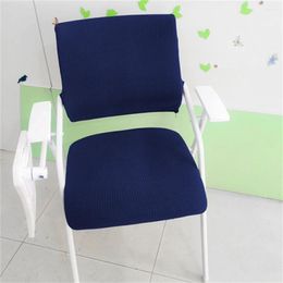 Chair Covers 2 Piece Split Office Cover Solid Elastic Computer Slipcovers Jacquard Gaming Seat For Study Room Home El