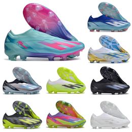 Mens Soccer Football Shoes Boots Cleats X Crazyfast.1 LL FG Crazyrush X SPEEDPORTAL FG Slip-On SPEEDPORTAL Size US 6.5-11